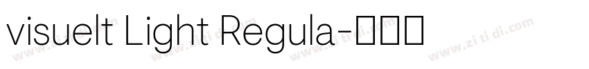 visuelt Light Regula字体转换